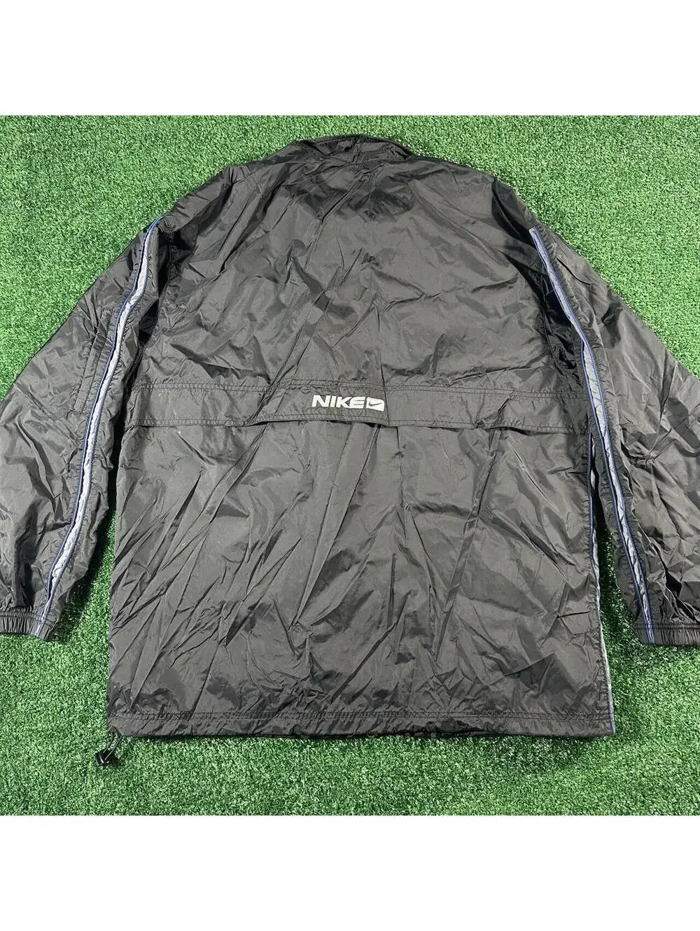 Retro vintage y2k Nike silver tag black windbreaker jacket coat full zip XL
